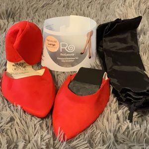 NWT Rollasole size large 9.5-10.5. Bright red